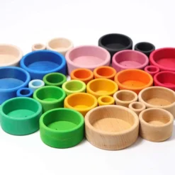Grimm's | Stacking Bowls Natural -MILKTOOTH Sales Grimms Stacking Bowls Lollipop 8 719b34e1 6b31 4d24 8e36 c2a64a0f3fdf