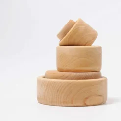 Grimm's | Stacking Bowls Natural -MILKTOOTH Sales Grimms Stacking Bowls Natural 4