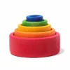 Grimm's | Stacking Bowls Outside Red -MILKTOOTH Sales Grimms Stacking Bowls Outside Red