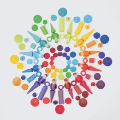 Grimm's | Rainbow Coins -MILKTOOTH Sales Grimms Wooden Rainbow Coins 9