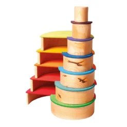 Grimm's | Semi Circles Rainbow 21 Grimm's | Semi Circles Rainbow -MILKTOOTH Sales Grimms Semi Circle Rainbow coloured 5