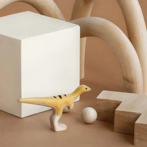 Iz Vetvey | Wooden Dinosaur Velociraptor -MILKTOOTH Sales Iz Vetvey Dinosaur Velociraptor