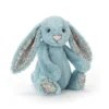 Jellycat | Blossom Bashful Bunny Medium Aqua -MILKTOOTH Sales Jellycat Blossom Bashful Bunny Aqua
