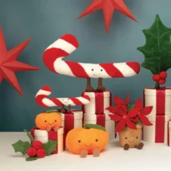 Jellycat | Amuseable Candy Cane Large -MILKTOOTH Sales Jellycat Christmas Candy Cane Amuseable Poinsettia