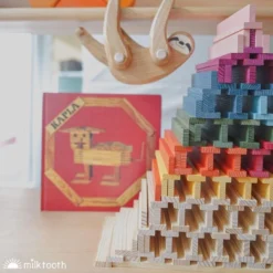 KAPLA | Wooden Building Planks | 40 Squares | Green -MILKTOOTH Sales KAPLA wooden building planks Kissenwonderlad for Milk Tooth 3 f4ad0154 6dbf 403b a155 7755900d515b