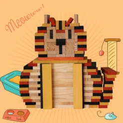 KAPLA | Wooden Building Planks | 40 Squares | Orange -MILKTOOTH Sales KAPLA wooden building planks cat f5386d15 60bf 410e 931f 6b47b3e26a06