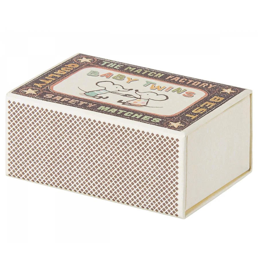 Maileg | Twins Baby Mice In Matchbox 6 Maileg | Twins Baby Mice In Matchbox - Image 4