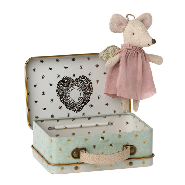 Maileg | Angel Mouse In Suitcase 3 Maileg | Angel Mouse In Suitcase