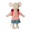 Maileg | Mouse Tricycle Big Sister With Bag Red 1 Maileg | Mouse Tricycle Big Sister With Bag Red -MILKTOOTH Sales Maileg Mouse Tricycle Big Sister with Bag Red