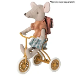 Maileg | Mouse Tricycle Big Sister With Bag Rose -MILKTOOTH Sales Maileg Mouse Tricycle Big Sister with Bag Rose 2