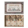 Maileg | Triplets Baby Mice In Matchbox 2 Maileg | Triplets Baby Mice In Matchbox -MILKTOOTH Sales Maileg Triplets Baby Mice Matchbox