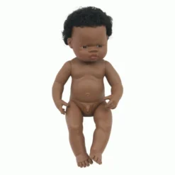 Miniland | Baby Doll 38cm | African Boy -MILKTOOTH Sales Miniland 38cm baby doll toy African boy 3