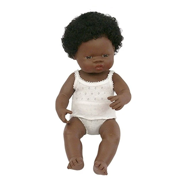 Miniland | Baby Doll 38cm | African Girl 4 Miniland | Baby Doll 38cm | African Girl - Image 2