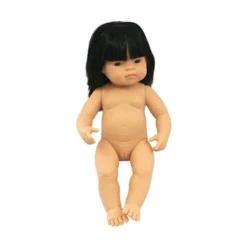 Miniland | Baby Doll 38cm | Asian Girl -MILKTOOTH Sales Miniland 38cm baby doll toy Asian girl 3