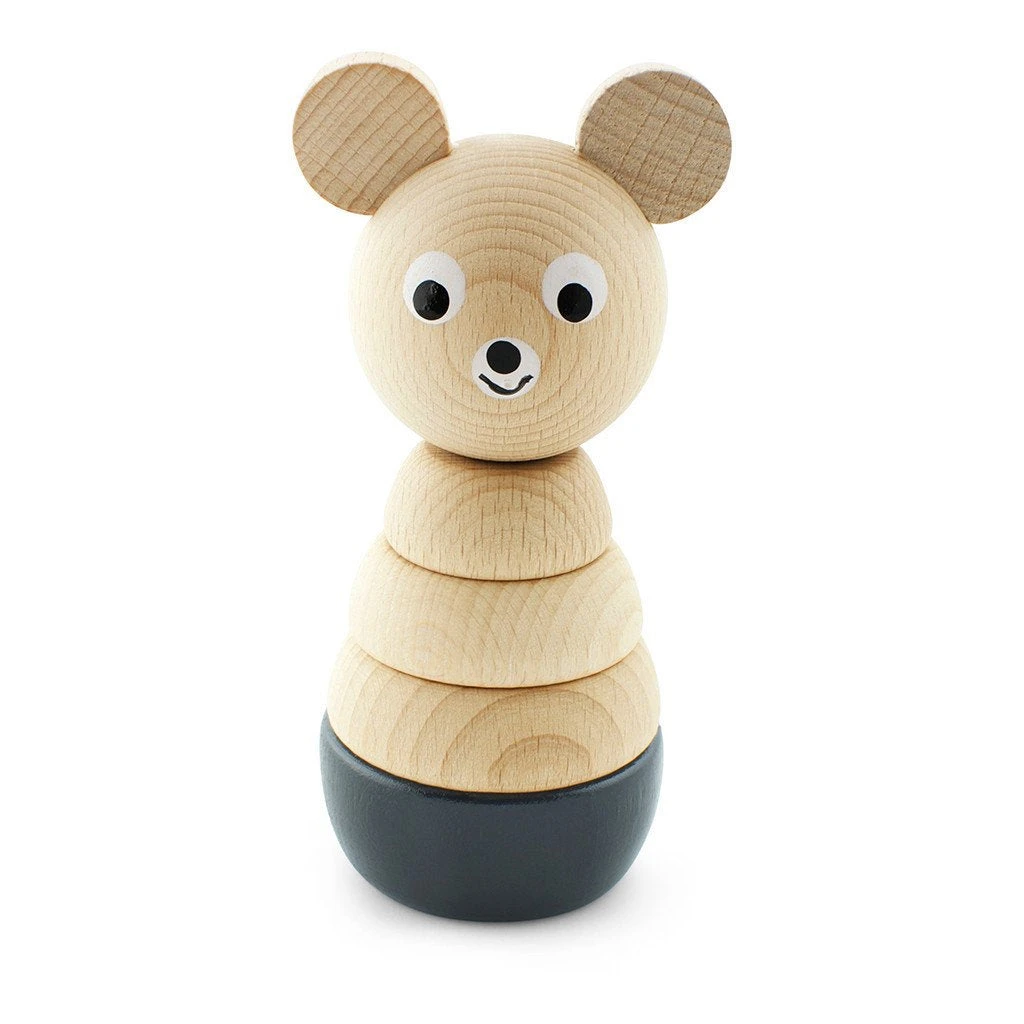 Miva Vacov | Wooden Bear Stacking Puzzle | Bernard 3 Miva Vacov | Wooden Bear Stacking Puzzle | Bernard