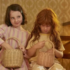 Olli Ella | Berry Basket | Rose 10 Olli Ella | Berry Basket | Rose -MILKTOOTH Sales Olli Ella Berry Basket Rose Pink Big Berry Basket Straw 2