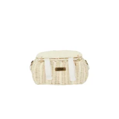 Olli Ella | Minichari Bag | Chalk 13 Olli Ella | Minichari Bag | Chalk -MILKTOOTH Sales Olli Ella Chalk Minichari Basket 5