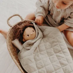 Olli Ella | Strolley Bedding Set | Seafoam -MILKTOOTH Sales Olli Ella Cotton Muslin Bedding Set Seafoam