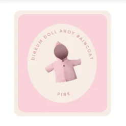 Olli Ella | Dinkum Doll Ahoy Raincoat | Pink -MILKTOOTH Sales Olli Ella Dinkum Doll Ahoy Raincoat pink 2