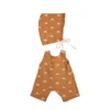 Olli Ella | Dinkum Doll Clothing | Rolo Romper Set Fawn -MILKTOOTH Sales Olli Ella Dinkum Doll Cotton Rolo Romper Set Fawn 5