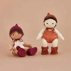 Olli Ella | Dinkum Doll Knit Set | Plum -MILKTOOTH Sales Olli Ella Dinkum Doll Knit Set Plum Umber