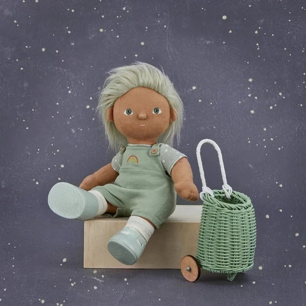 Olli Ella | Doll Luggy Basket | Mint 4 Olli Ella | Doll Luggy Basket | Mint - Image 2