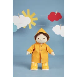 Olli Ella | Dinkum Doll Rainy Play Set | Yellow -MILKTOOTH Sales Olli Ella Dinkum Doll Rainy Play Set Yellow 4