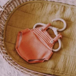 Olli Ella | Dinkum Doll Romper | Rust -MILKTOOTH Sales Olli Ella Dinkum Doll Romper Rust 2