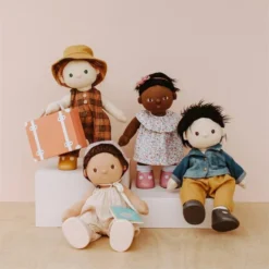 Olli Ella | Dinkum Doll Travel Togs | Apricot -MILKTOOTH Sales Olli Ella Dinkum Doll Travel Togs new 2
