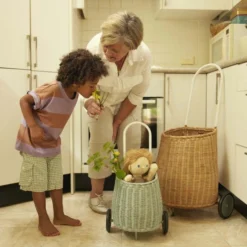 Olli Ella | Luggy Basket | Vintage Blue -MILKTOOTH Sales Olli Ella Luggy Vintage Blue 2