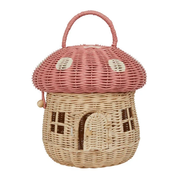 Olli Ella | Rattan Mushroom Basket Musk 8 Olli Ella | Rattan Mushroom Basket Musk - Image 6