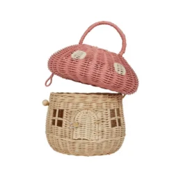 Olli Ella | Rattan Mushroom Basket Musk 10 Olli Ella | Rattan Mushroom Basket Musk -MILKTOOTH Sales Olli Ella Mushroom Basket Musk 5
