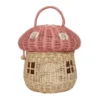 Olli Ella | Rattan Mushroom Basket Musk -MILKTOOTH Sales Olli Ella Mushroom Basket Musk 6