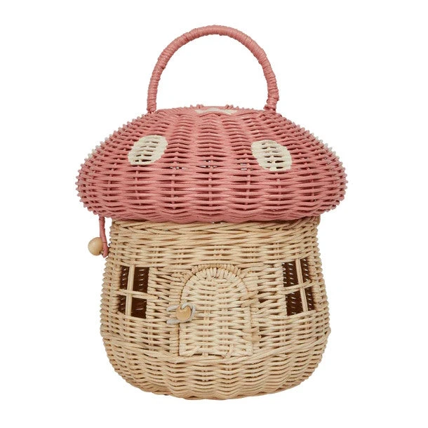 Olli Ella | Rattan Mushroom Basket Musk 3 Olli Ella | Rattan Mushroom Basket Musk