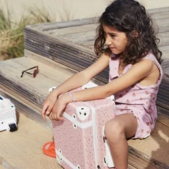 Olli Ella | See-Ya Suitcase | Pink Daisies -MILKTOOTH Sales Olli Ella See Ya Suitcase Pink Daisies 2