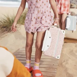 Olli Ella | See-Ya Suitcase | Pink Daisies -MILKTOOTH Sales Olli Ella See Ya Suitcase Pink Daisies 4