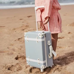 Olli Ella | See-Ya Suitcase | Steel Blue -MILKTOOTH Sales Olli Ella See Ya Suitcase Steel Blue 5