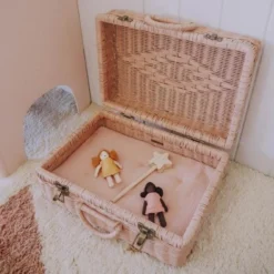 Olli Ella | Toaty Trunk | Rose Pink -MILKTOOTH Sales Olli Ella Strolley Mattress Dolls Pram Rose Pink 3 787d5ceb 1cbd 4d6c b7af 2b1ae946555b