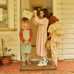 Olli Ella | Piki Basket | Vintage Blue -MILKTOOTH Sales Olli Ella Vintage Blue Piki Basket 2