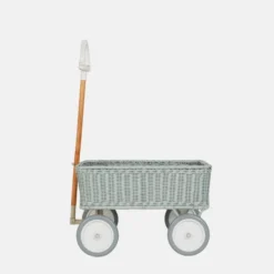 Olli Ella | Rattan Wonder Wagon | Vintage Blue -MILKTOOTH Sales Olli Ella Wonder Wagon Vintage Blue 6