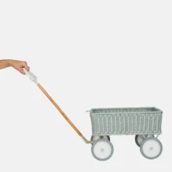 Olli Ella | Rattan Wonder Wagon | Vintage Blue -MILKTOOTH Sales Olli Ella Wonder Wagon Vintage Blue 7