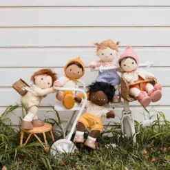 Olli Ella | Dinkum Doll Snuggly Set | Honey Stripe -MILKTOOTH Sales OlliElla Dinkum Doll Bring Me Basket Snuggly Knit Dollychari 3 9c19a4df e144 46bb 829f 61d1282b90e3