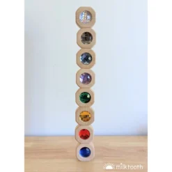 Papoose | Bitcoins | 15 Gem Blocks Rainbow In Tray -MILKTOOTH Sales Papoose Bitcoin Blocks Rainbow 7