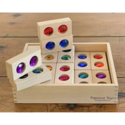 Papoose | 20 Double Gem Blocks In Tray -MILKTOOTH Sales Papoose Double Gem Blocks 3