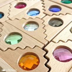 Papoose | Dutch Step Gables | 16 Gem Blocks In Tray -MILKTOOTH Sales Papoose Dutch Step Gables 16 Blocks 10