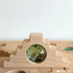 Papoose | Dutch Step Gables | 8 Cool Gem Blocks & 8 Warm Windows In Tray -MILKTOOTH Sales Papoose Dutch Step Gables Block