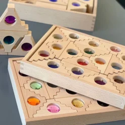 Papoose | Dutch Step Gables | 16 Windows In Tray -MILKTOOTH Sales Papoose Dutch Step Gables Blocks Windows