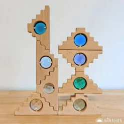 Papoose | Dutch Step Gables | 8 Warm Gem Blocks & 8 Cool Windows In Tray -MILKTOOTH Sales Papoose Dutch Step Gables Cool Windows acc143aa 198f 4cc1 9582 b2df1fd074fb