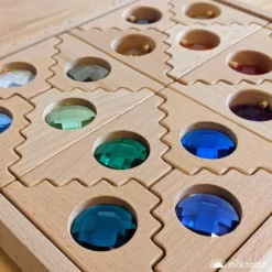 Papoose | Dutch Step Gables | 8 Cool Gem Blocks & 8 Warm Windows In Tray -MILKTOOTH Sales Papoose Dutch Step Gables Mix Cool Blocks Warm Windows 3