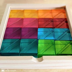 Papoose | Small Lucite Triangles | 32 Pieces With Tray -MILKTOOTH Sales Papoose Lucite Small Triangles 4